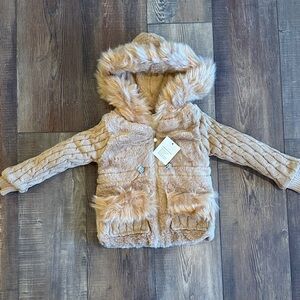 Size 6 nwt coat faux fur lined